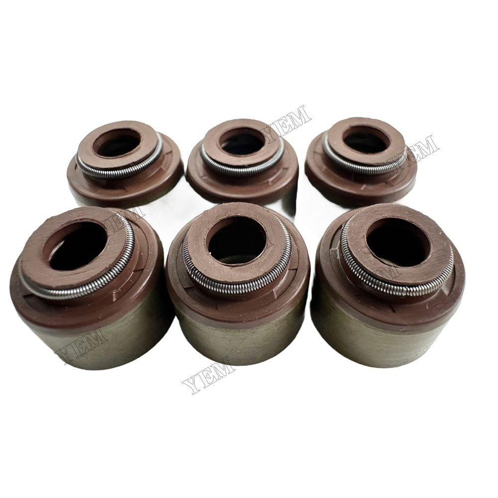 YEM Parts 6PCS For Mitsubishi Valve Oil Seal S3L Engine Spare Parts For Mitsubishi