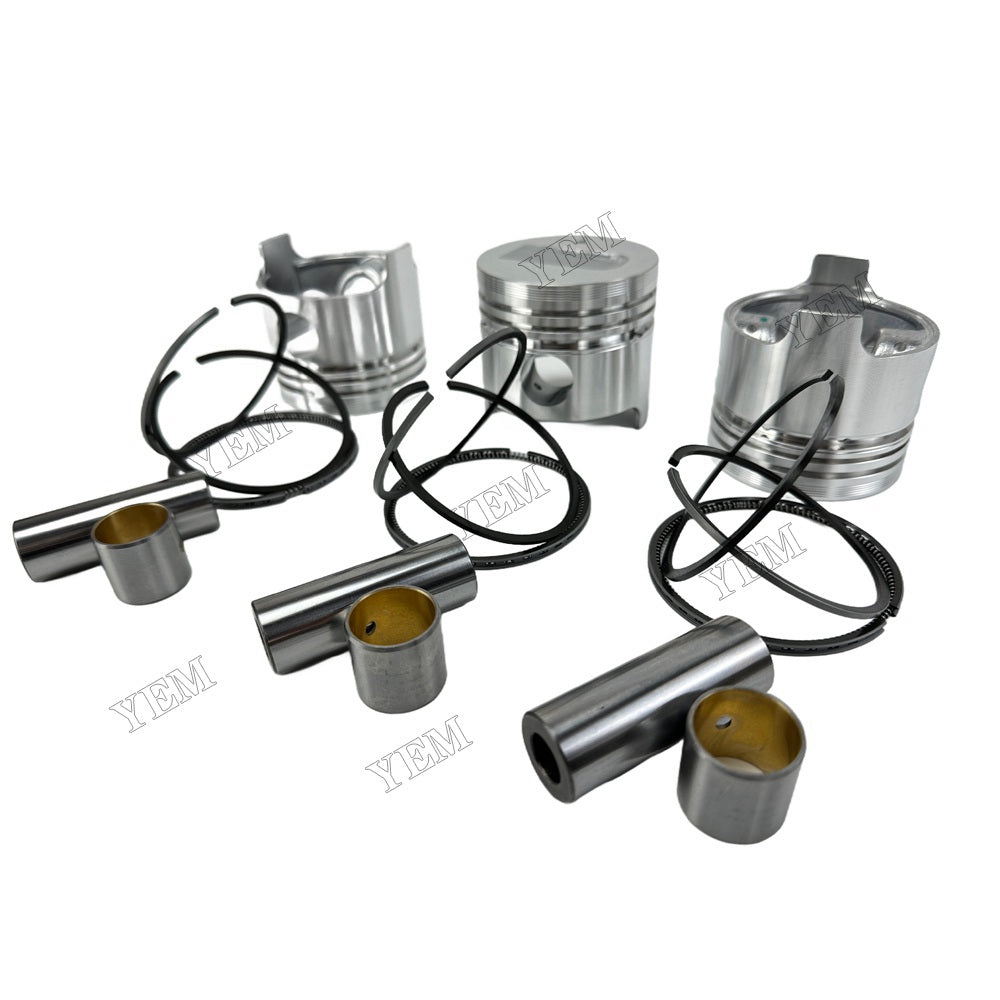 YEM Parts 3PCS For Mitsubishi Piston and Ring set S3L Engine Spare Parts For Mitsubishi