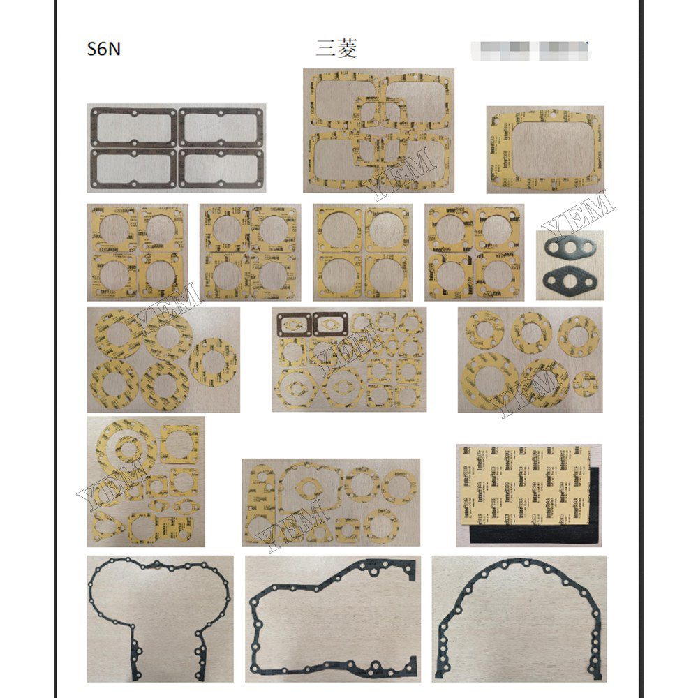 YEM Parts high quality S6N Full Gasket Kit For Mitsubishi S6N Truck Engine
