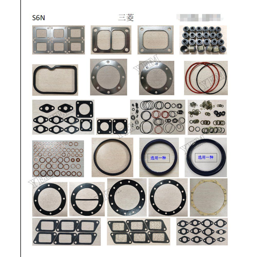 YEM Parts high quality S6N Full Gasket Kit For Mitsubishi S6N Truck Engine