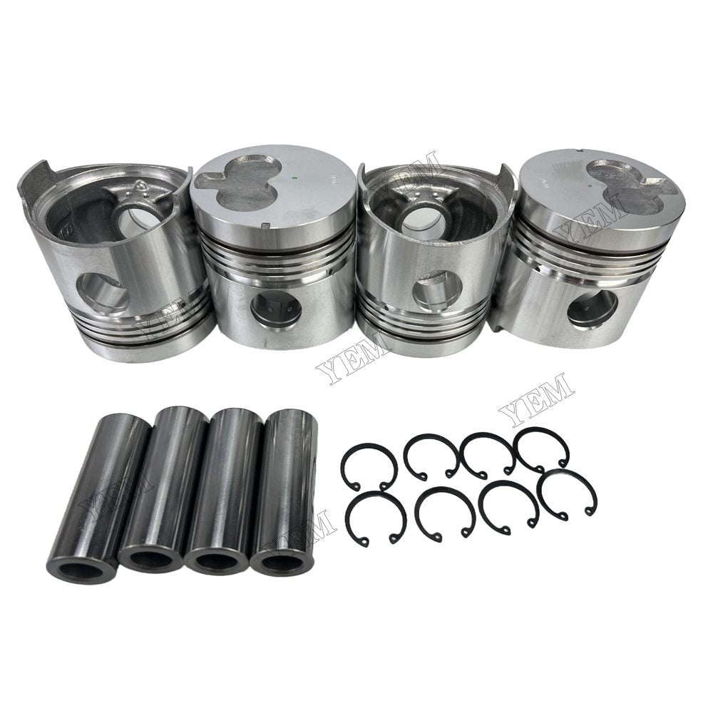 YEM Parts 4PCS For Isuzu Pistons STD C240 Engine Still RC40-2 diesel forklift
