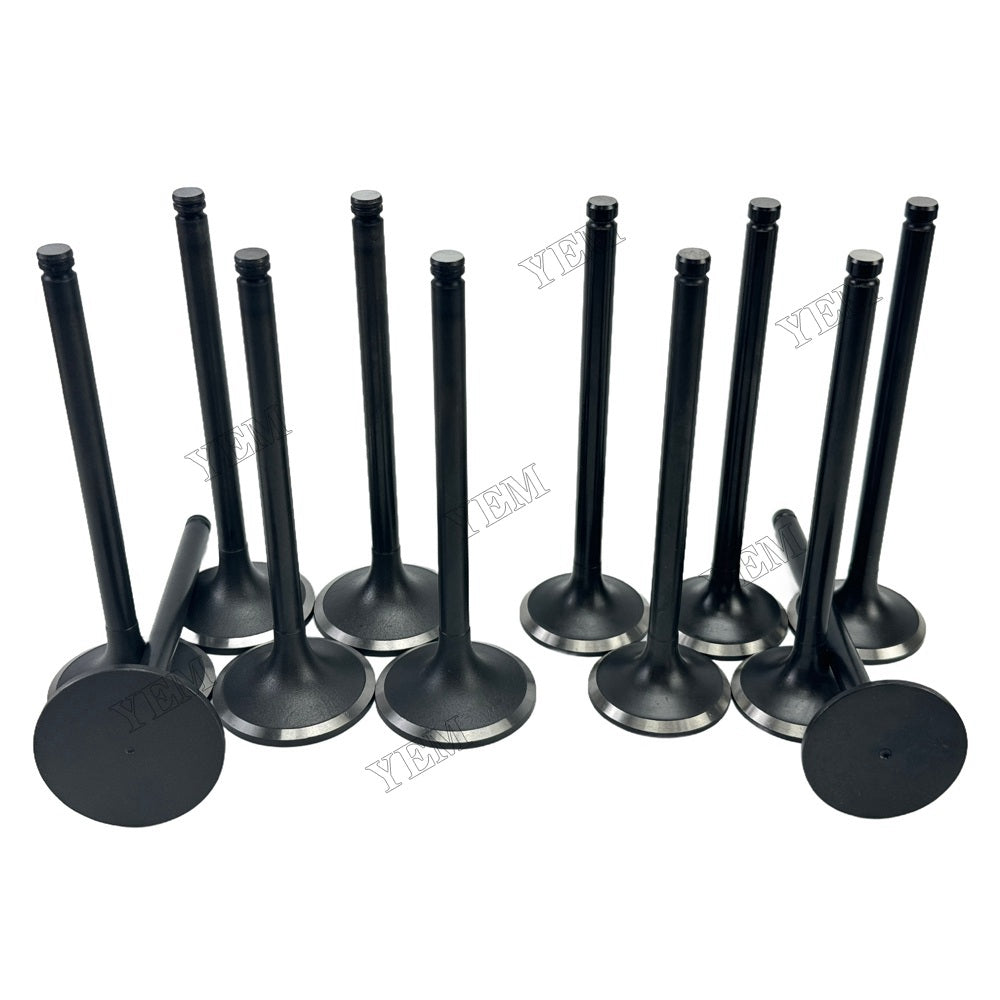 YEM Parts 6PCS3924492 3921444 Intake and exhaust valves For Cummins 6CT Engine