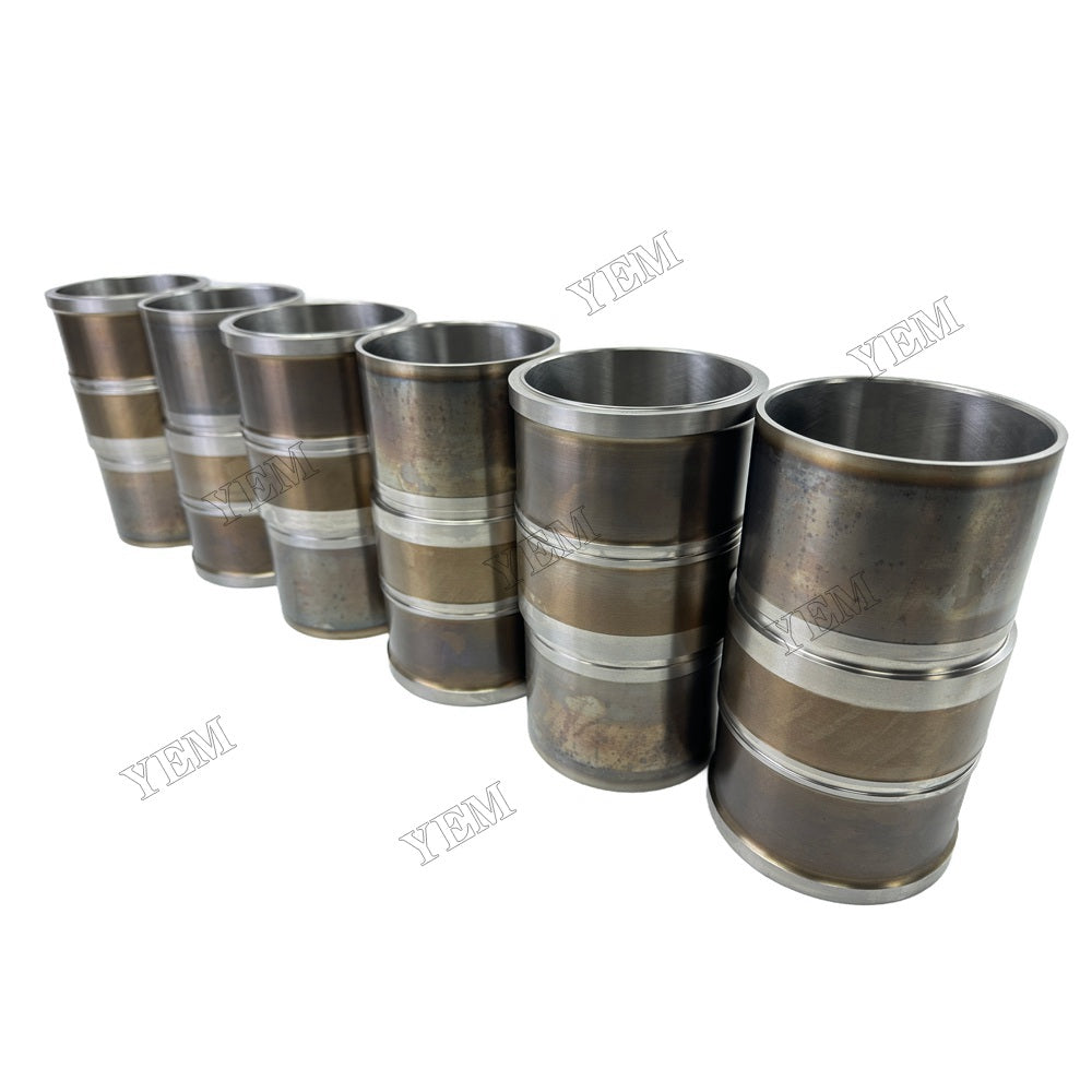 YEM Parts 6PCS Part Number 190-3562 Cylinder Liner Sleeve For Caterpillar C9 Engine
