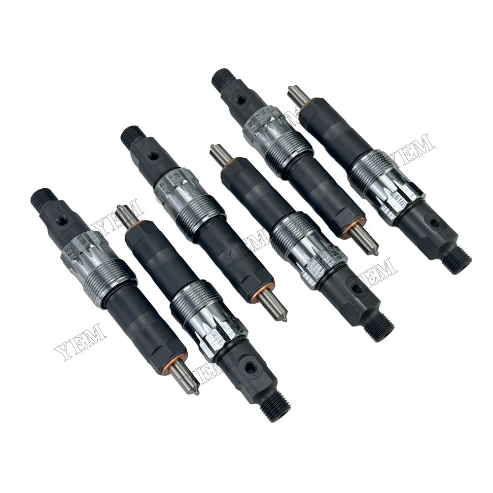 YEM Parts 6PCS Part Number AR74665 Fuel Injector For John Deere 4050 6600 Engine For John Deere