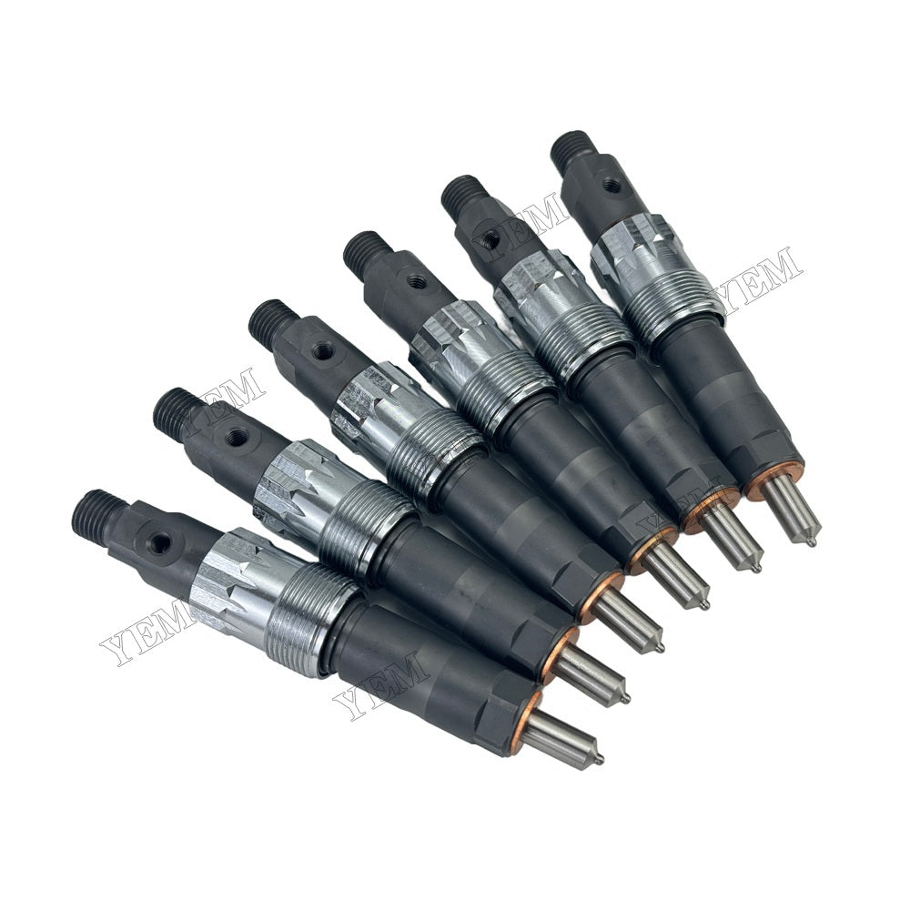 YEM Parts 6PCS Part Number AR74665 Fuel Injector For John Deere 4050 6600 Engine For John Deere