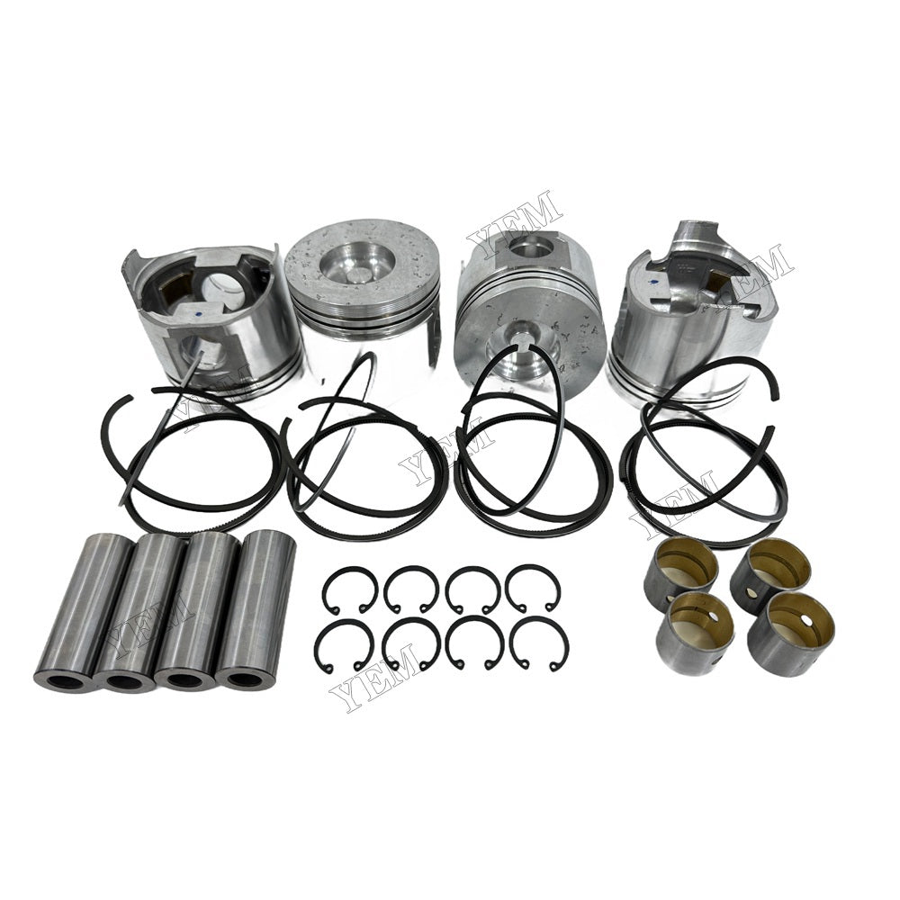 YEM Parts 4PCS For FAWDE Piston and Ring set KD488D Engine Spare Parts