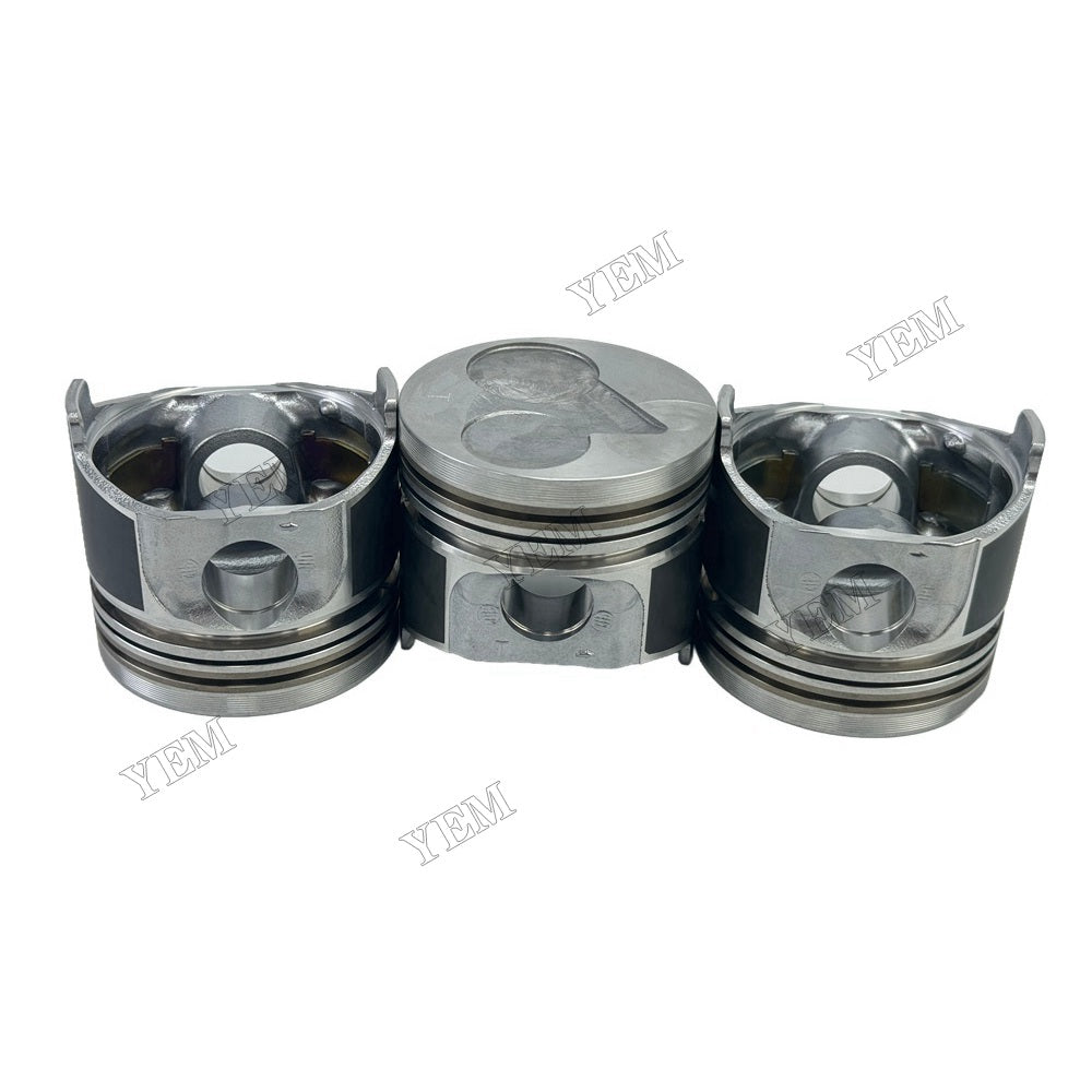 YEM Parts 3PCS Part Number 16292-21115 Piston + pin clip For Kubota D1105 Engine For Kubota