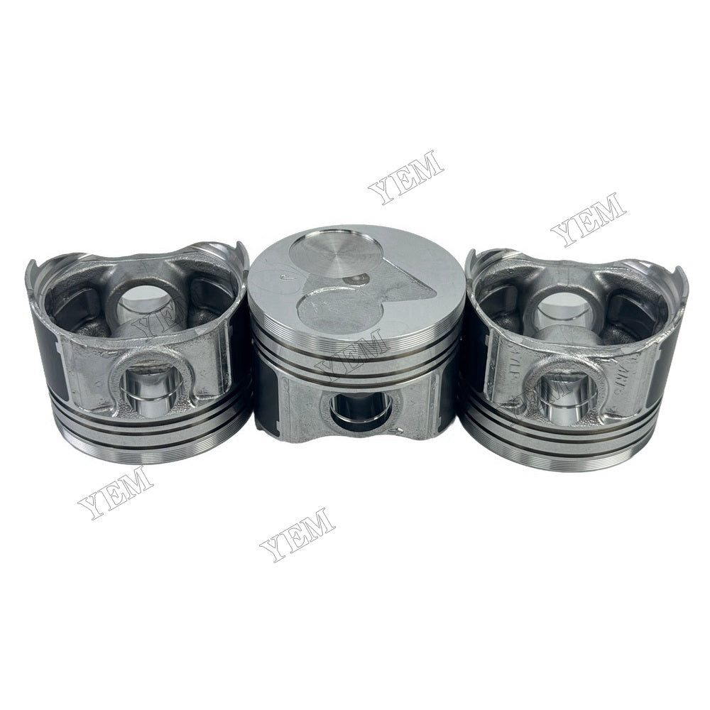 YEM Parts 3PCS Part Number 1J091-21110 Piston + pin clip For Kubota D902 Engine For Kubota