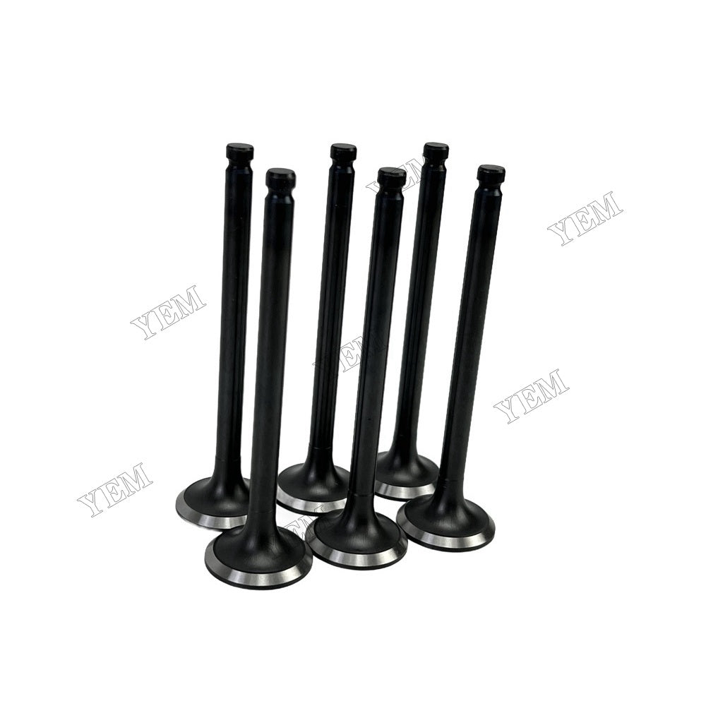 YEM Parts 6PCS For Nissan Exhaust Valve SD33 Engine Yang FD 3 diesel forklift For Nissan