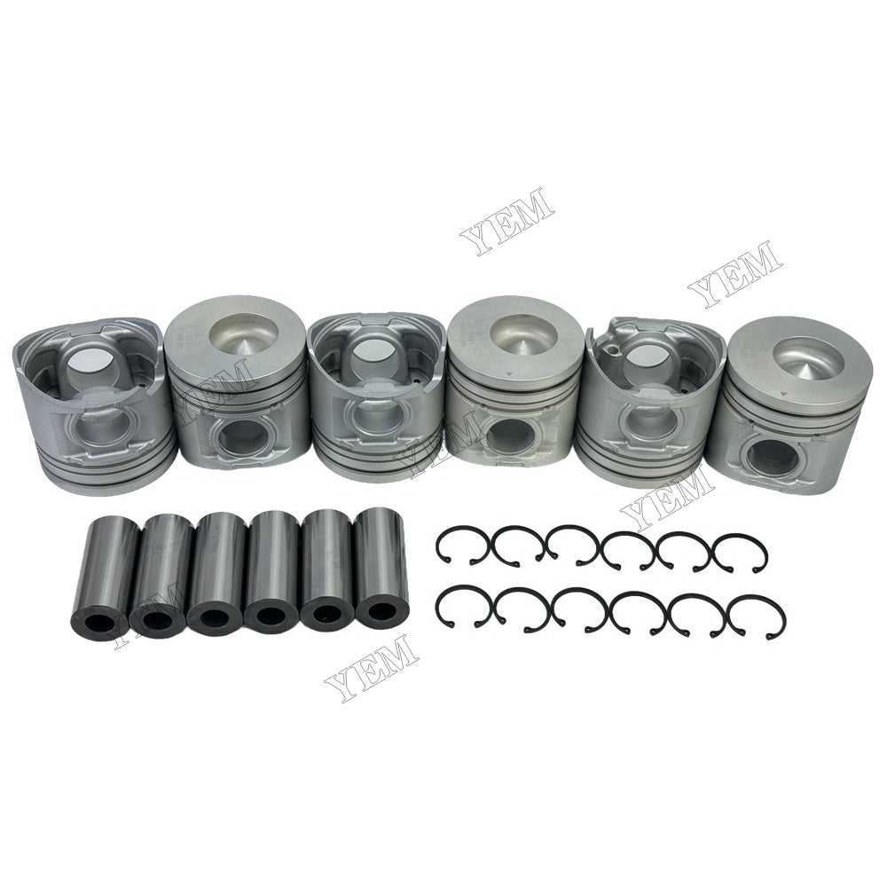 YEM Parts ME300199 ME130957 ME130964 Piston + pin clip For Mitsubishi 6D16 Engine