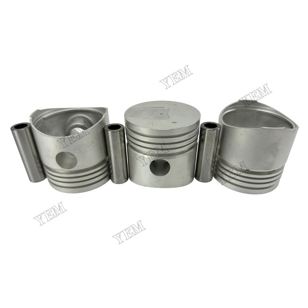 YEM Parts 3PCS For Mitsubishi Piston With Pin K3D Engine Spare Parts