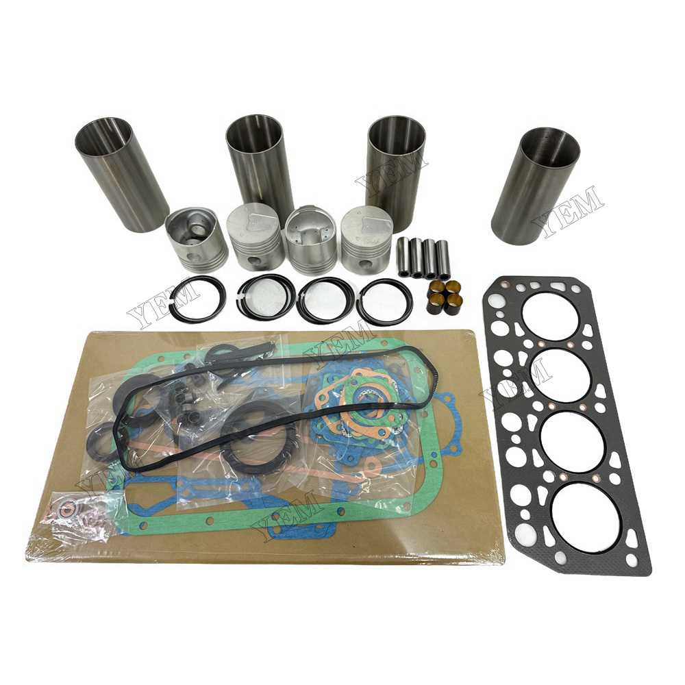 YEM Parts 4PCS Overhaul Kit With Gasket Set For Mitsubishi K4D Engine Filter Asphalt Paver For Mitsubishi