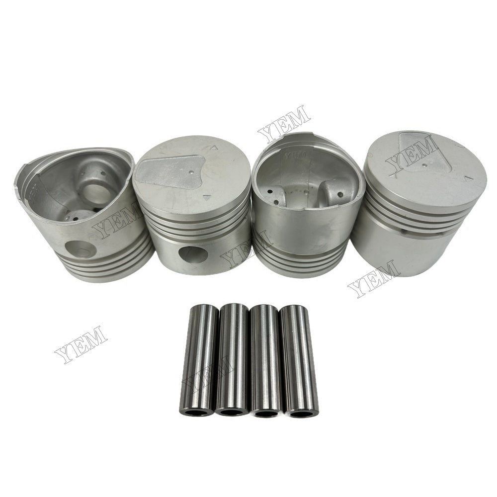 YEM Parts 4PCS For Mitsubishi Piston With Pin K4D Engine Spare Parts For Mitsubishi