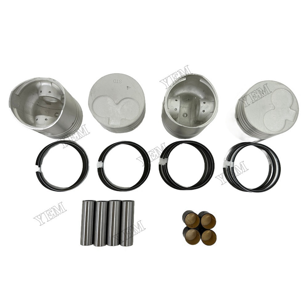 YEM Parts 4PCS For Mitsubishi Piston and Ring set K4D Engine Spare Parts For Mitsubishi