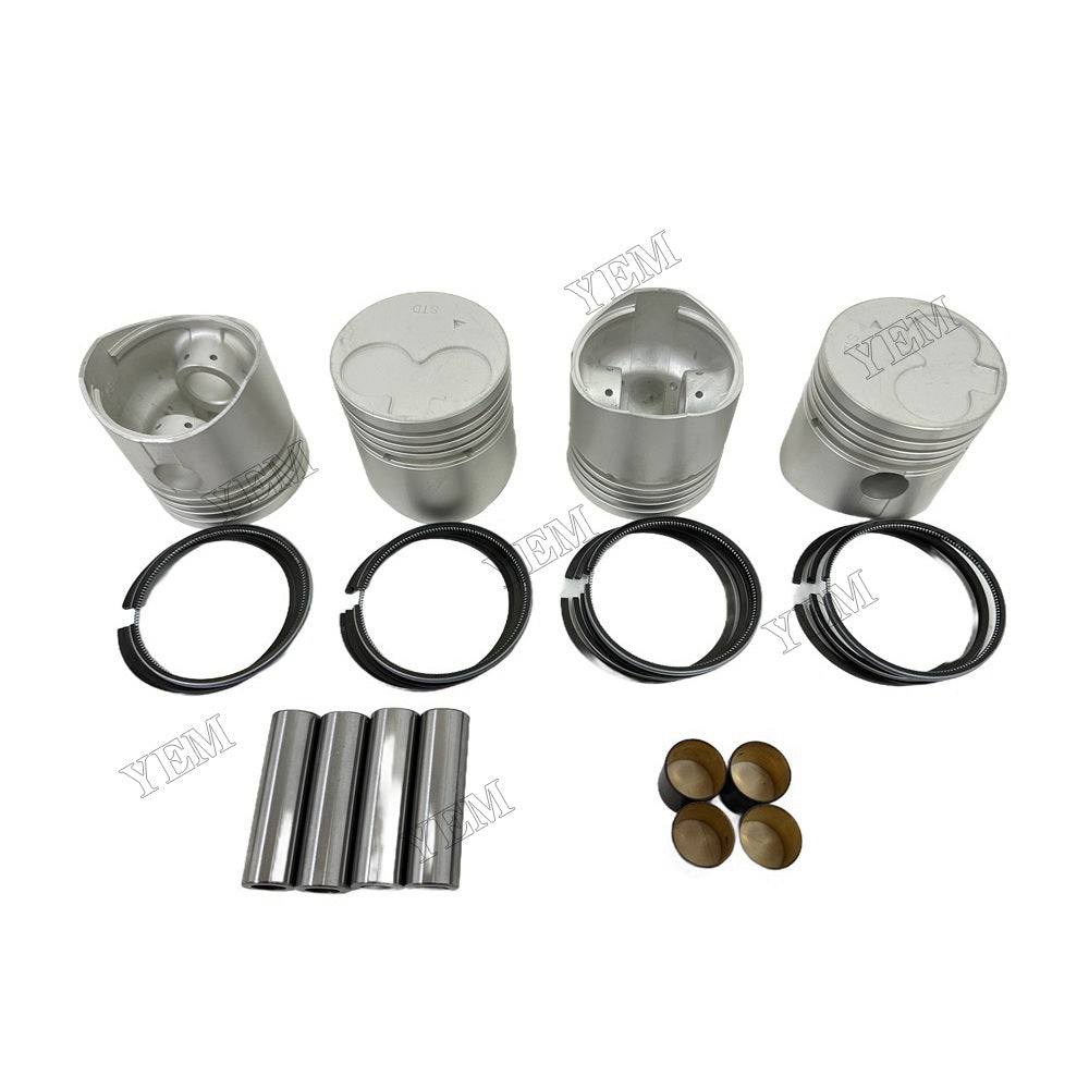 YEM Parts 4PCS For Mitsubishi Piston and Ring set K4D Engine Spare Parts For Mitsubishi