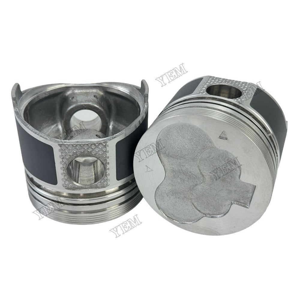YEM Parts 2PCS For Mitsubishi Piston With Pin L2C Engine Spare Parts For Mitsubishi