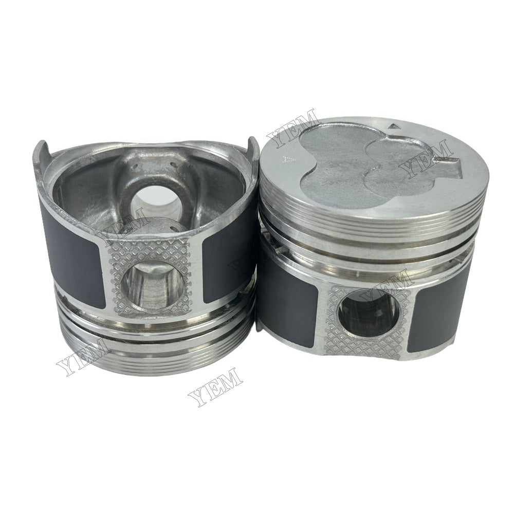 YEM Parts 2PCS For Mitsubishi Piston With Pin L2C Engine Spare Parts For Mitsubishi