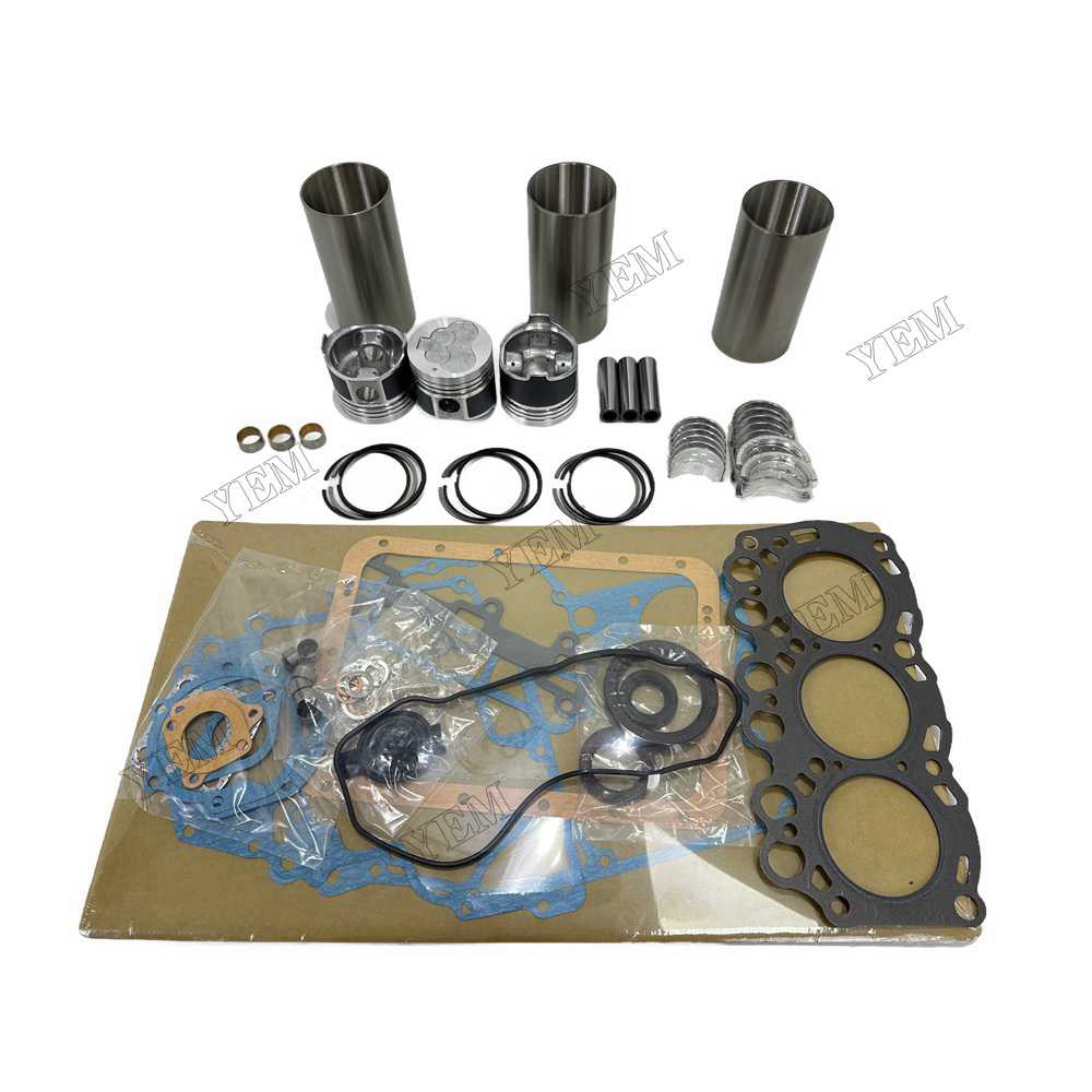 YEM Parts L3C Overhaul Rebuild Kit With Gasket Set Bearing For Mitsubishi L3C Engine
