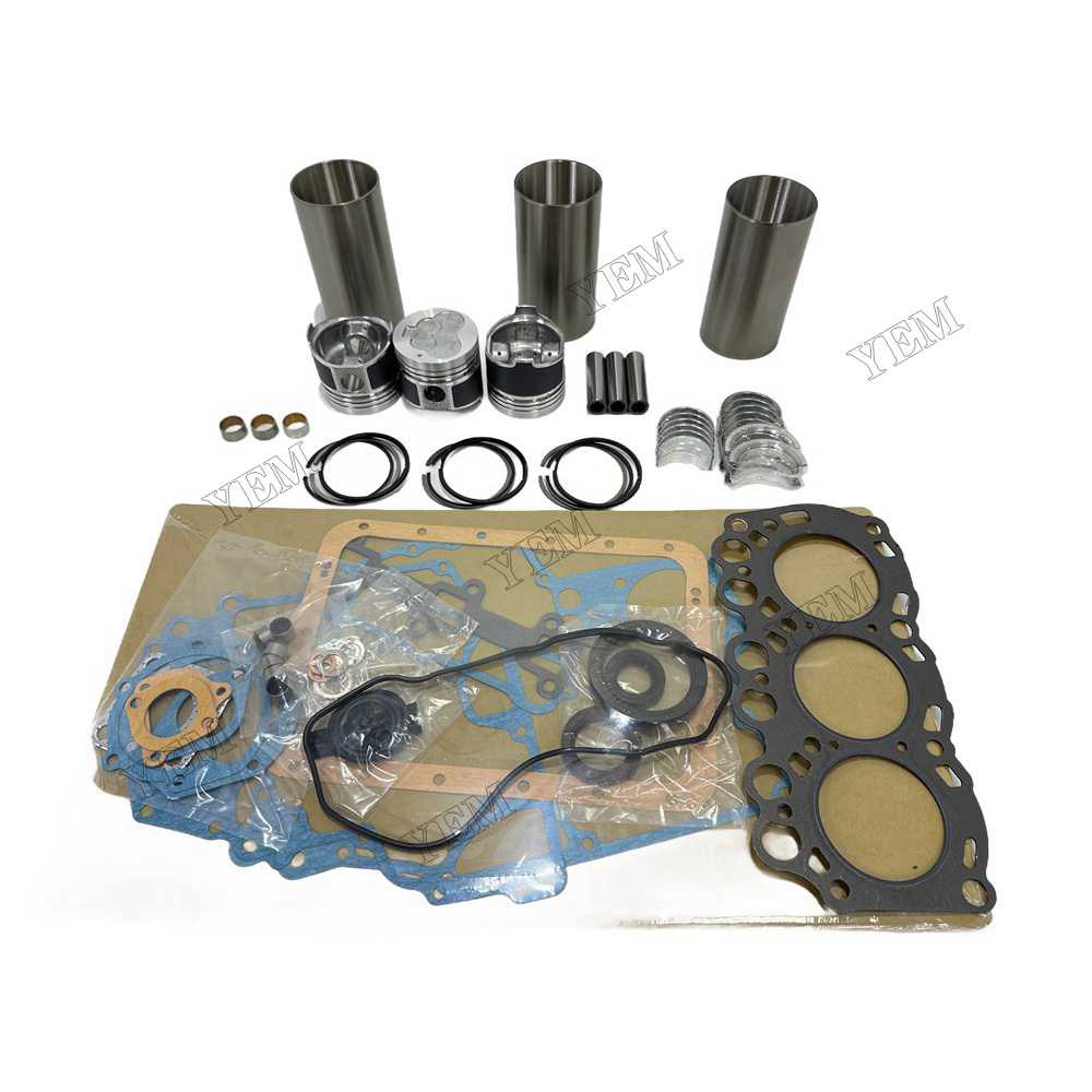 YEM Parts L3C Overhaul Rebuild Kit With Gasket Set Bearing For Mitsubishi L3C Engine