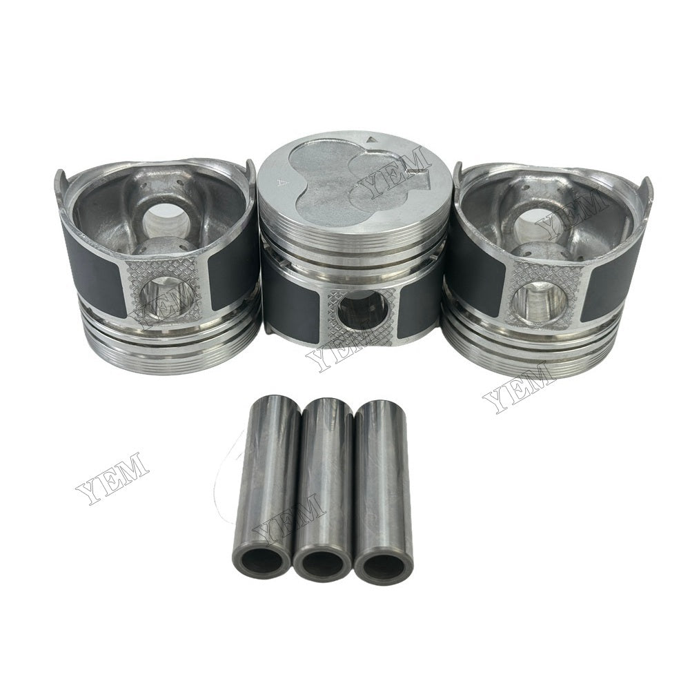 YEM Parts 3PCS For Mitsubishi Piston With Pin L3C Engine Spare Parts