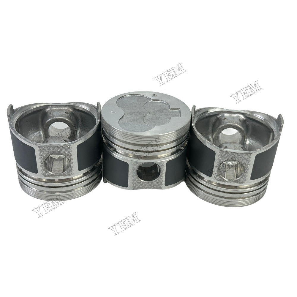 YEM Parts 3PCS For Mitsubishi Piston With Pin L3C Engine Spare Parts For Mitsubishi