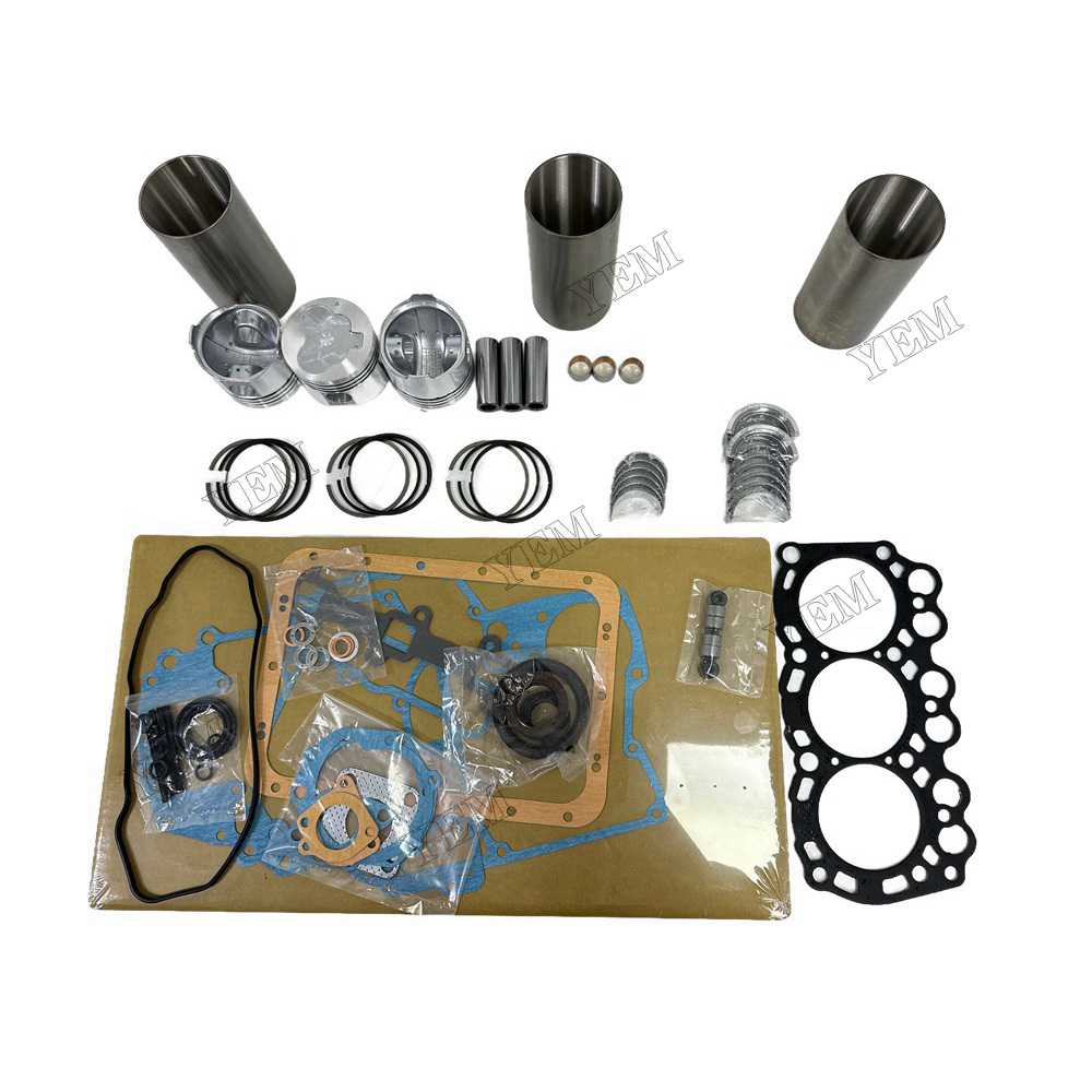YEM Parts L3E Overhaul Rebuild Kit With Gasket Set Bearing For Mitsubishi L3E Engine For Mitsubishi