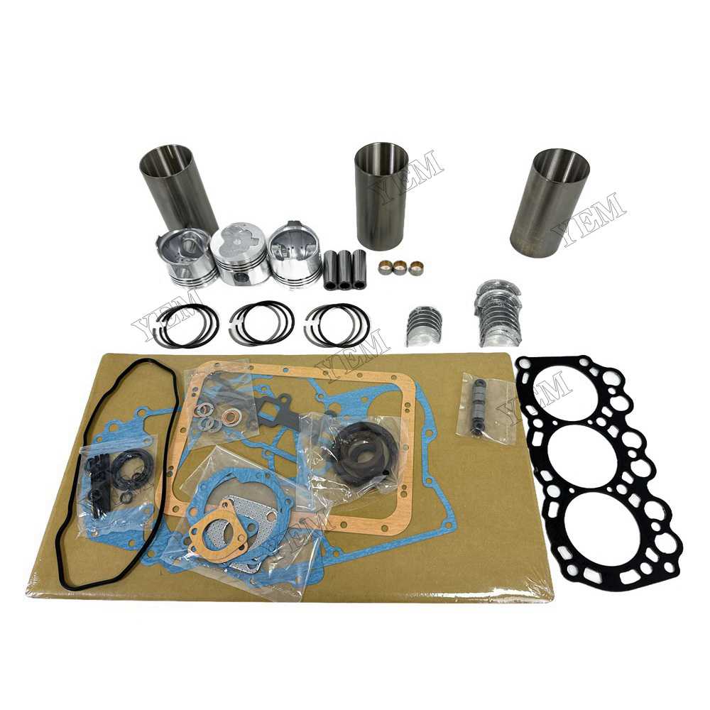 YEM Parts L3E Overhaul Rebuild Kit With Gasket Set Bearing For Mitsubishi L3E Engine For Mitsubishi