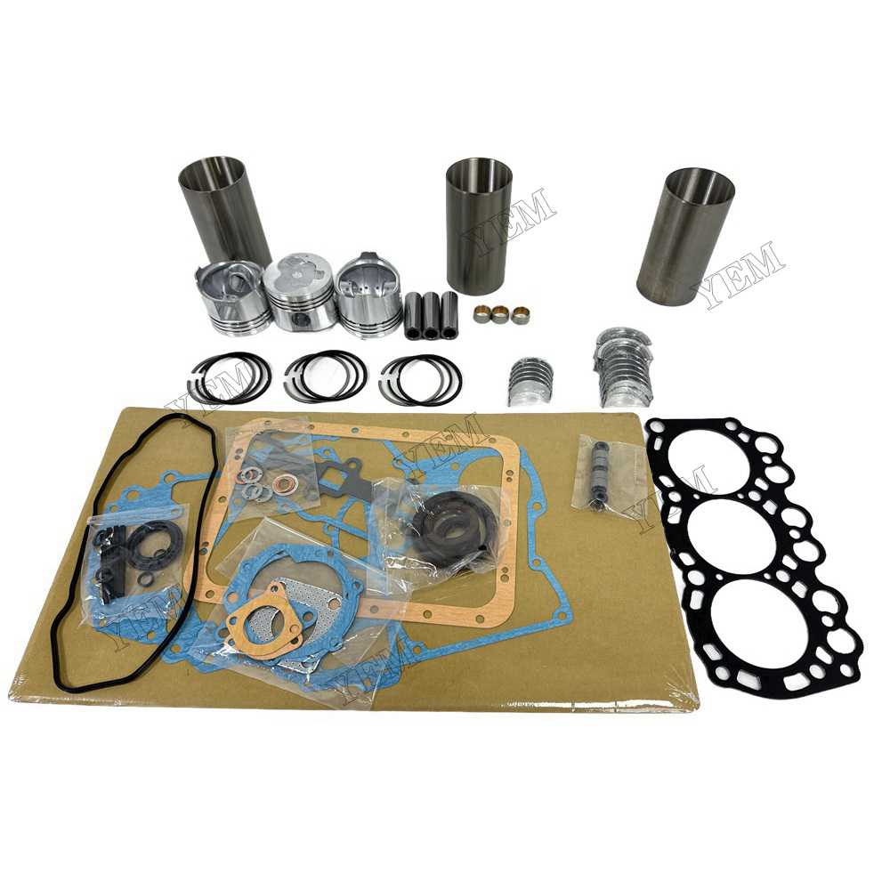 YEM Parts L3E Overhaul Rebuild Kit With Gasket Set Bearing For Mitsubishi L3E Engine For Mitsubishi