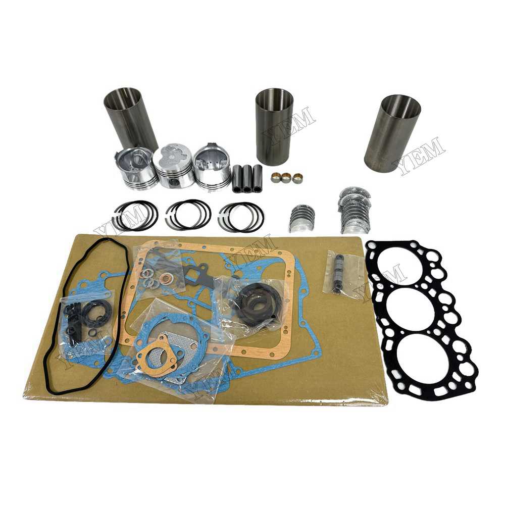 YEM Parts L3E Overhaul Rebuild Kit With Gasket Set Bearing For Mitsubishi L3E Engine For Mitsubishi