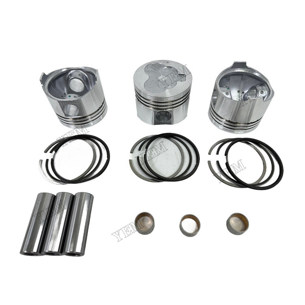 YEM Parts 3PCS For Mitsubishi Piston and Ring set L3E Engine Spare Parts