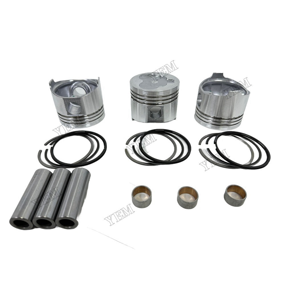 YEM Parts 3PCS For Mitsubishi Piston and Ring set L3E Engine Spare Parts For Mitsubishi