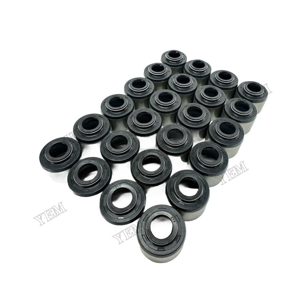 YEM Parts 24 PC For Mitsubishi Valve Oil Seal S6N Engine Spare Parts For Mitsubishi