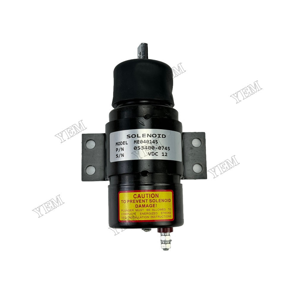 YEM Parts ME040145 053400-0745 053400-7100 Solenoid Valve 12V for Mitsubishi Engine For Mitsubishi