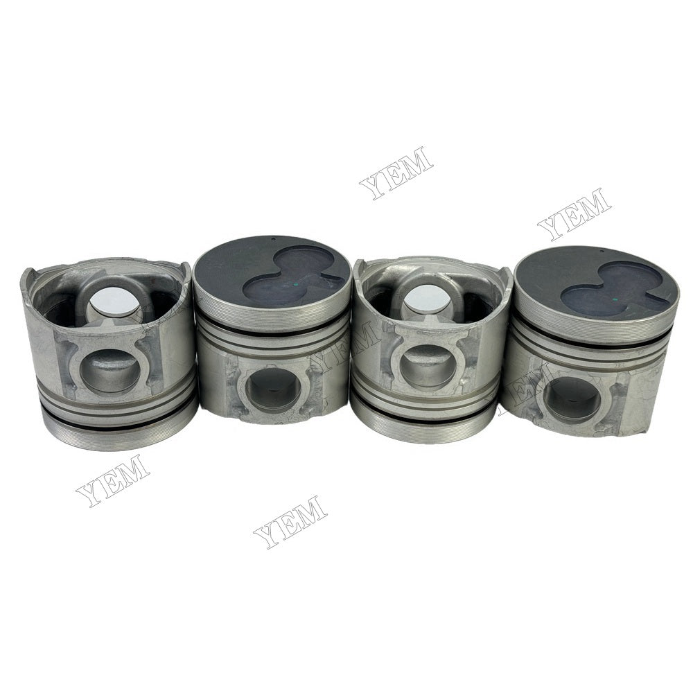 YEM Parts 4PCS For Isuzu Piston + pin clip 4BD2 Engine Spare Parts For Isuzu
