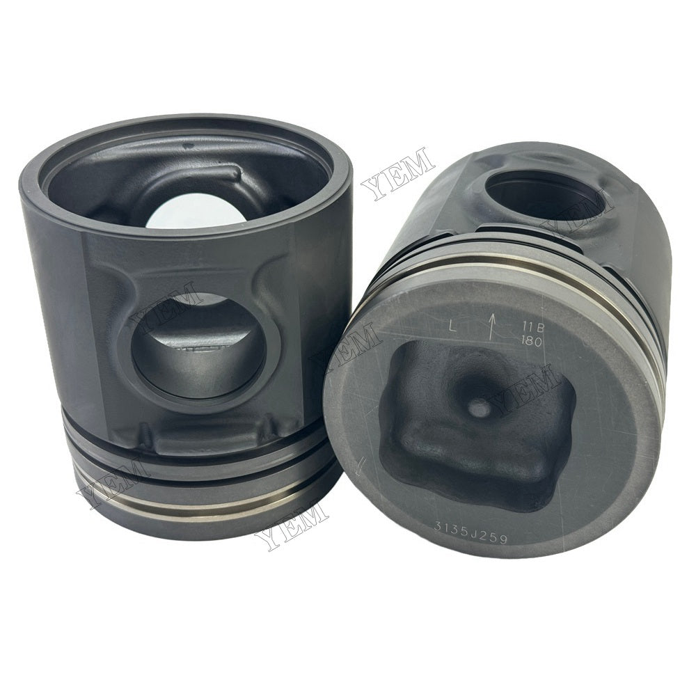 YEM Parts Part Number 3135J258 3135J259 U5LL0038 Pistons STD For Perkins 1006-6TW Engine For Perkins