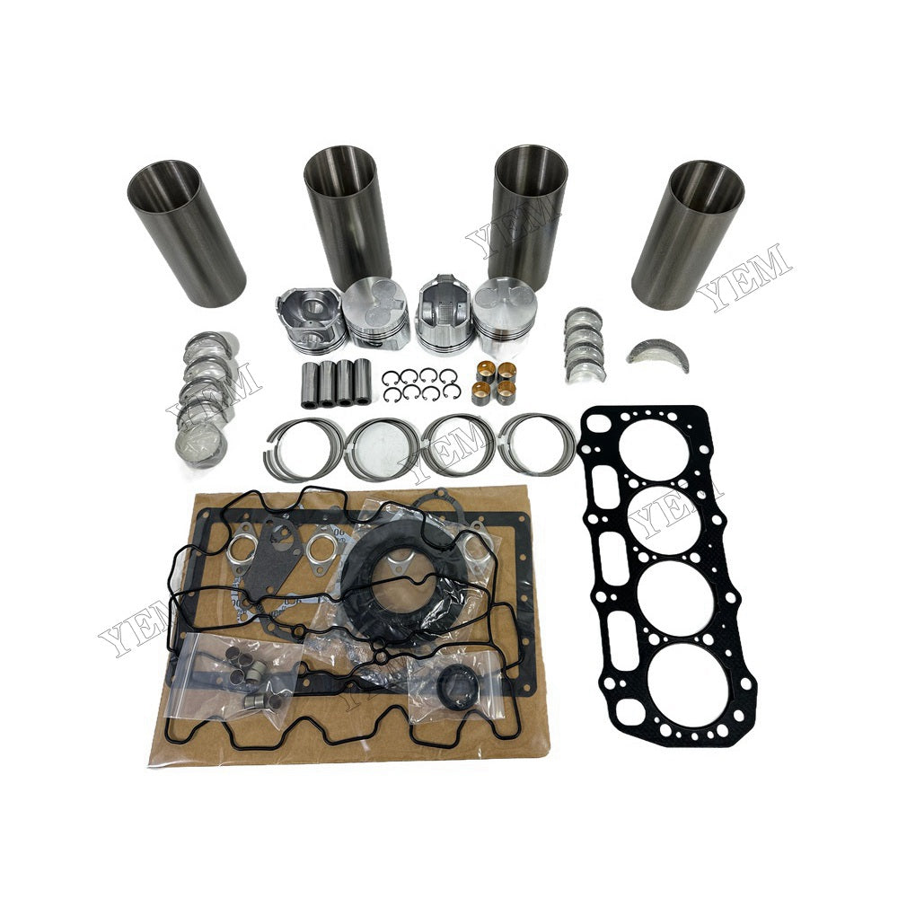YEM Parts 404C-15 Overhaul Rebuild Kit With Gasket Set Bearing For Perkins For Perkins
