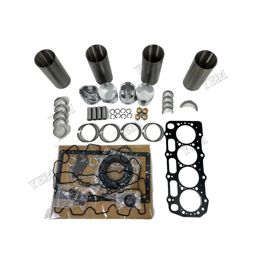 YEM Parts 404C-15 Overhaul Rebuild Kit With Gasket Set Bearing For Perkins For Perkins