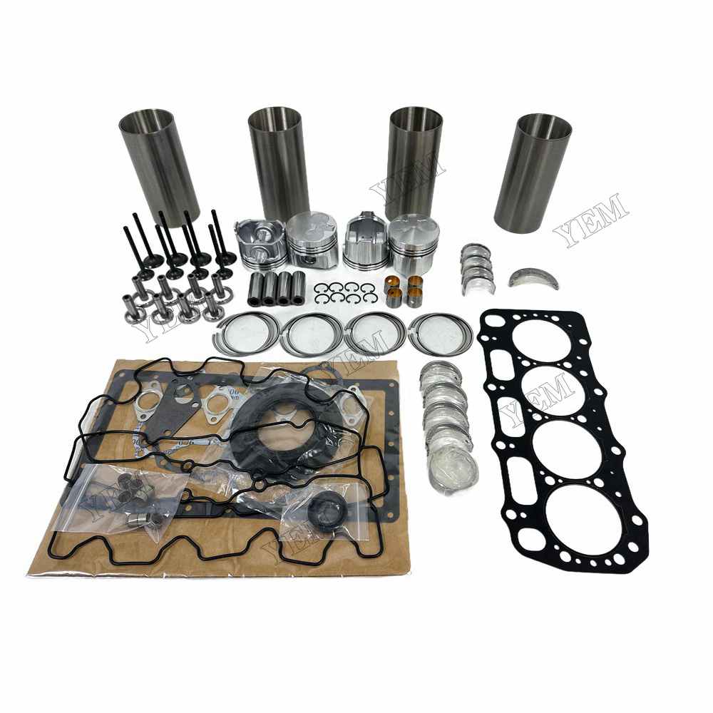 YEM Parts 404C-15 Overhaul Rebuild Kit With Gasket Set Bearing-Valve Train For Perkins