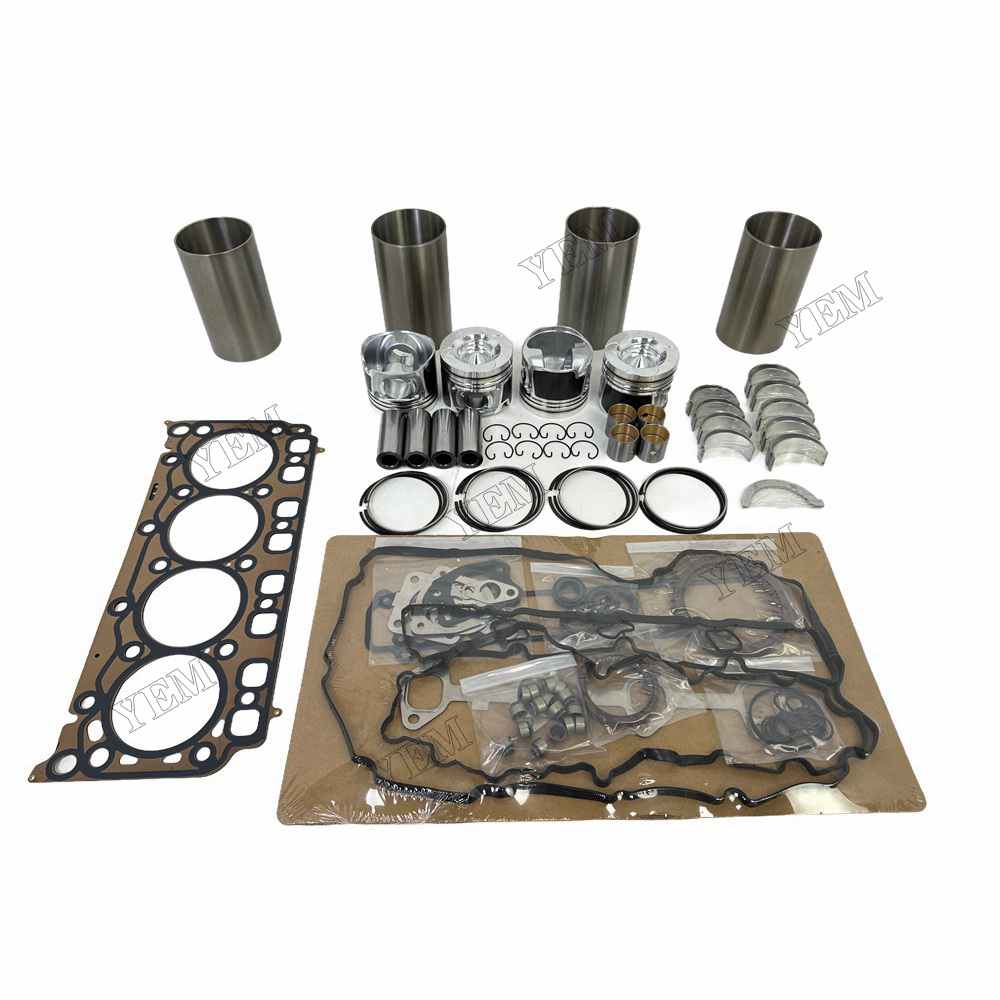 YEM Parts D24 Overhaul Rebuild Kit With Gasket Set Bearing For Doosan D24 Engine