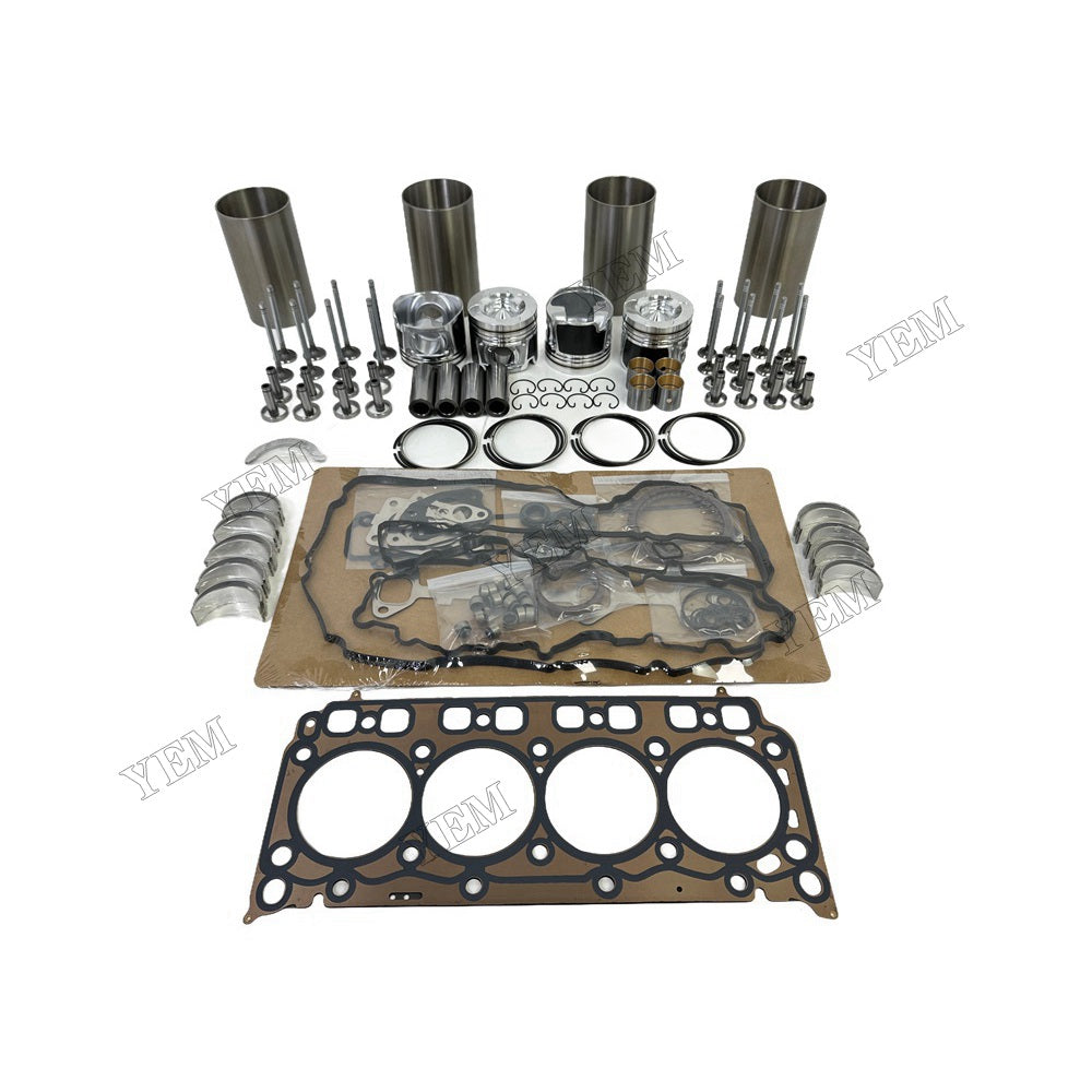 YEM Parts D24 Overhaul Rebuild Kit With Gasket Set Bearing-Valve Train For Doosan