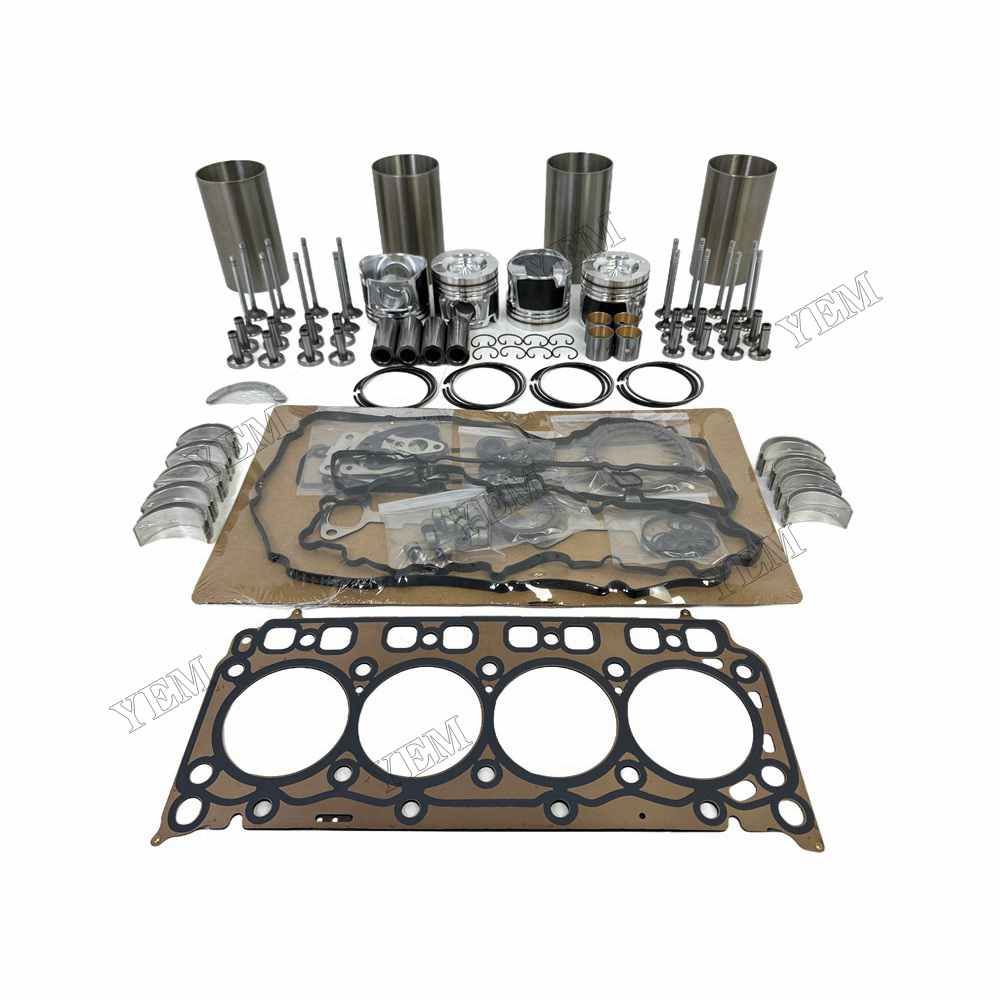 YEM Parts D24 Overhaul Rebuild Kit With Gasket Set Bearing-Valve Train For Doosan For Doosan