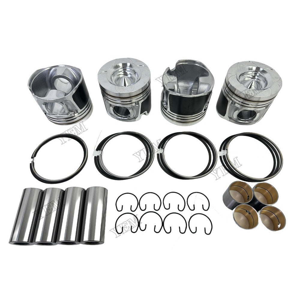 YEM Parts 4PCS For Doosan Piston and Ring set D24 Engine Spare Parts For Doosan