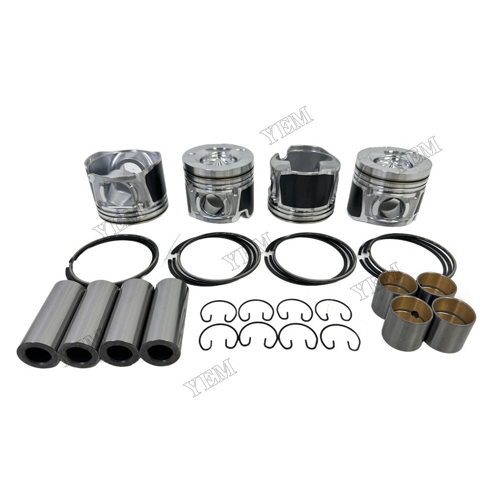 YEM Parts 4PCS For Doosan Piston and Ring set D24 Engine Spare Parts For Doosan