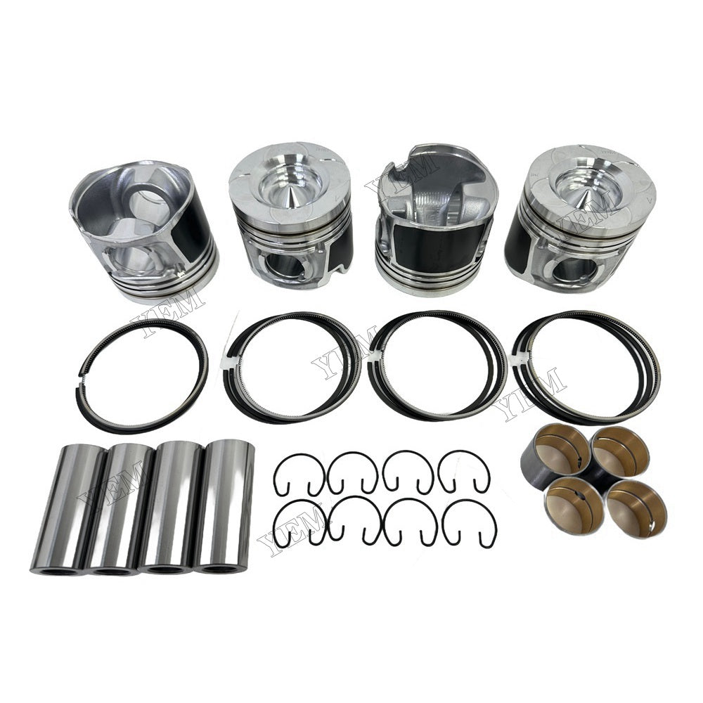 YEM Parts 4PCS For Doosan Piston and Ring set D24 Engine Spare Parts For Doosan