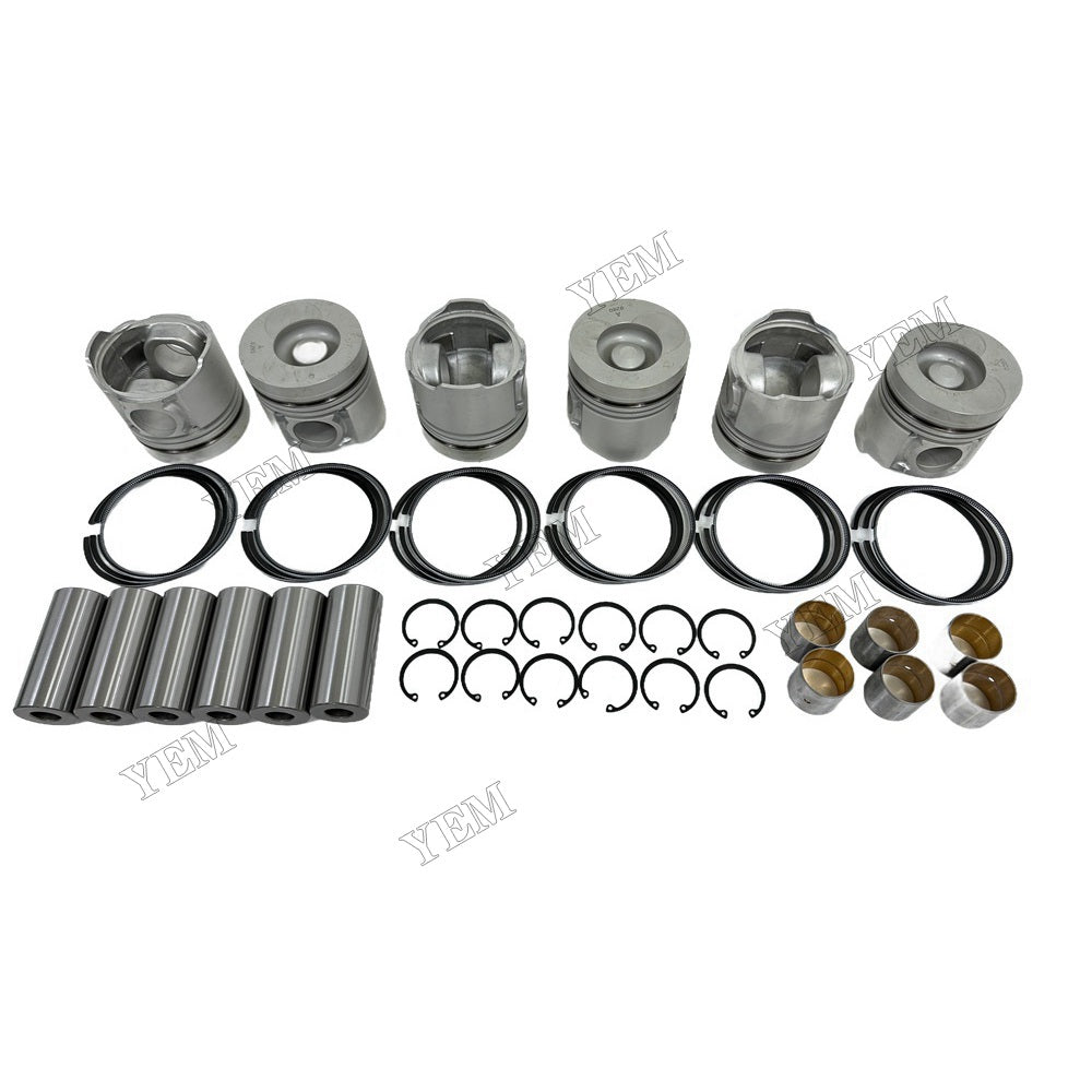 YEM Parts For Doosan Piston and Ring set DB58 Engine Daewoo DH130-2 excavator For Doosan