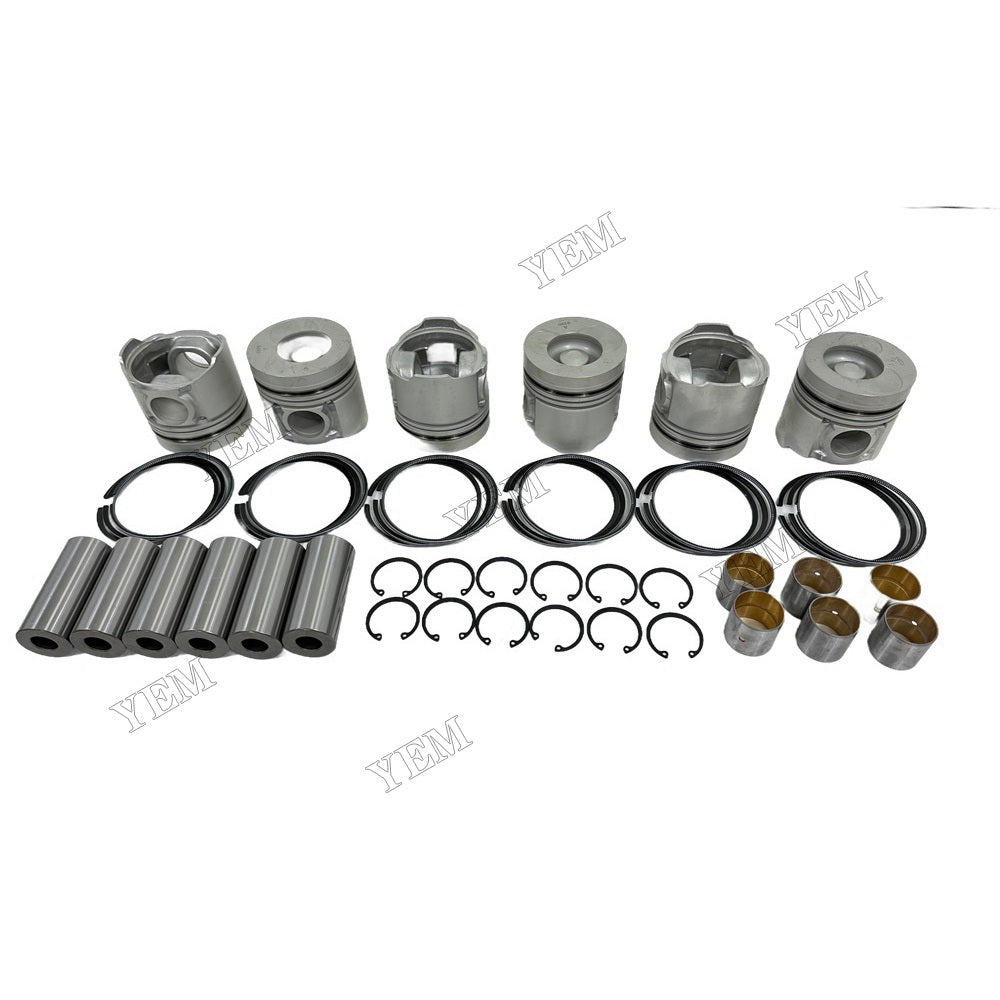 YEM Parts For Doosan Piston and Ring set DB58 Engine Daewoo DH130-2 excavator For Doosan