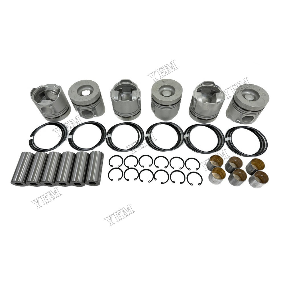 YEM Parts For Doosan Piston and Ring set DB58 Engine Daewoo DH130-2 excavator For Doosan