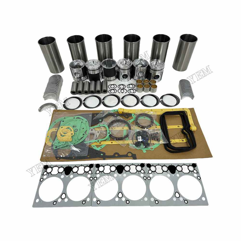 YEM Parts DE08 Overhaul Rebuild Kit With Gasket Set Bearing For Doosan DE08 Engine