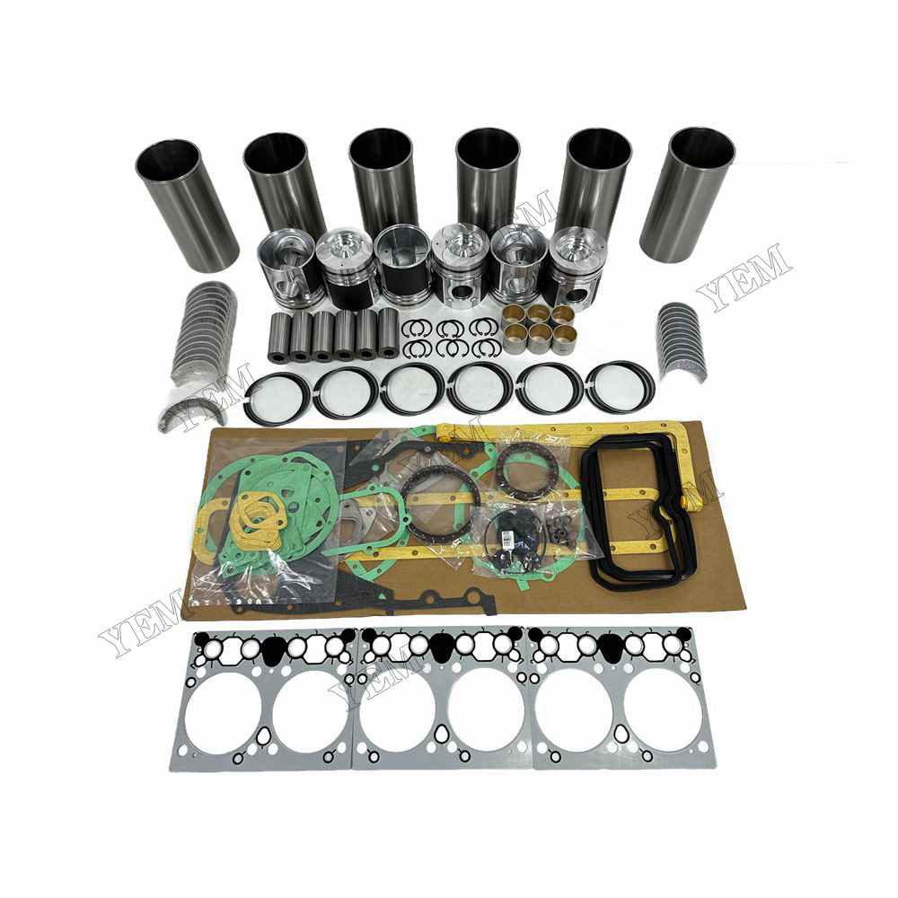 YEM Parts DE08 Overhaul Rebuild Kit With Gasket Set Bearing For Doosan DE08 Engine