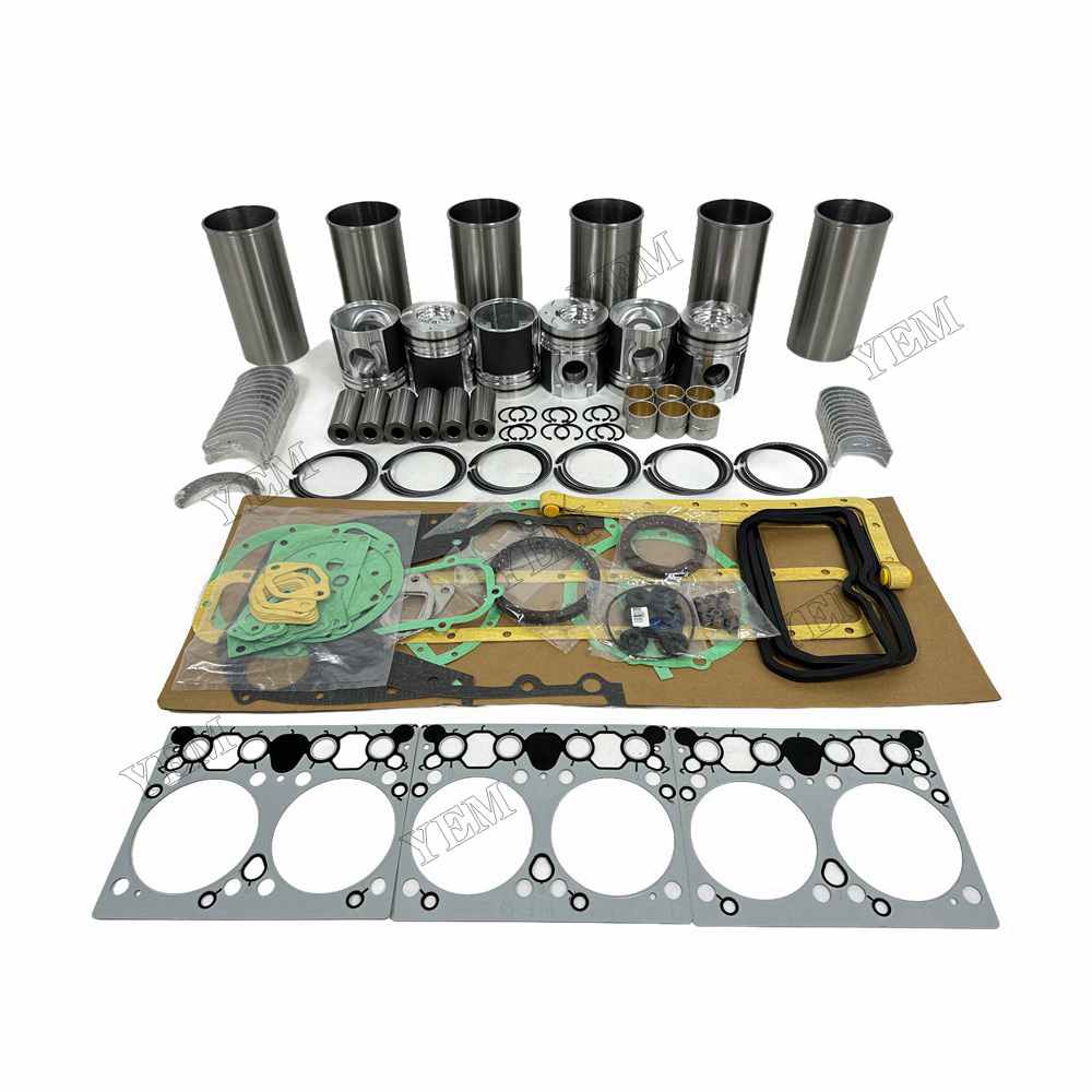 YEM Parts DE08 Overhaul Rebuild Kit With Gasket Set Bearing For Doosan DE08 Engine